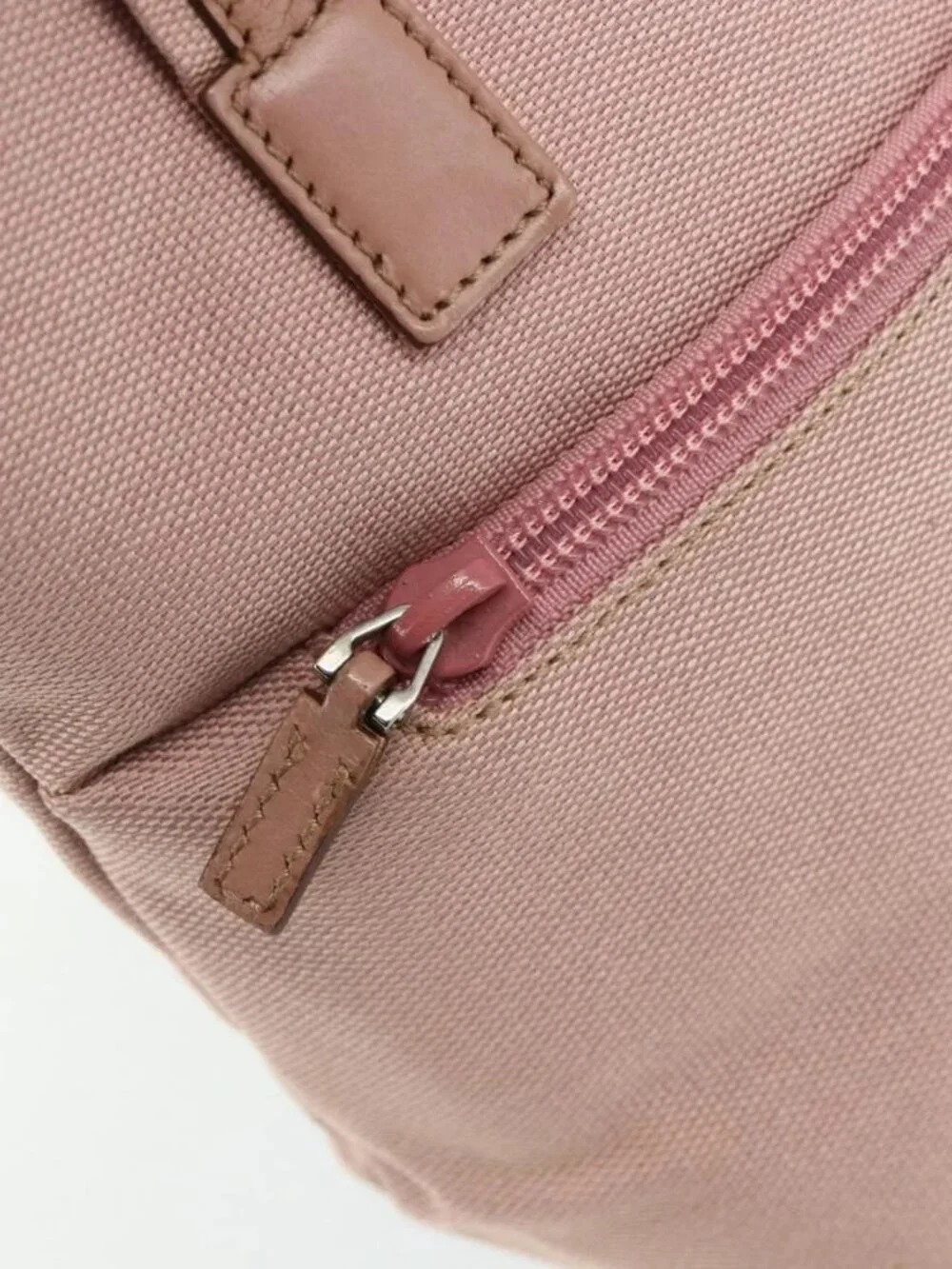 GUCCI Hand Bag Canvas Pink Silver 76480 Auth mr2317